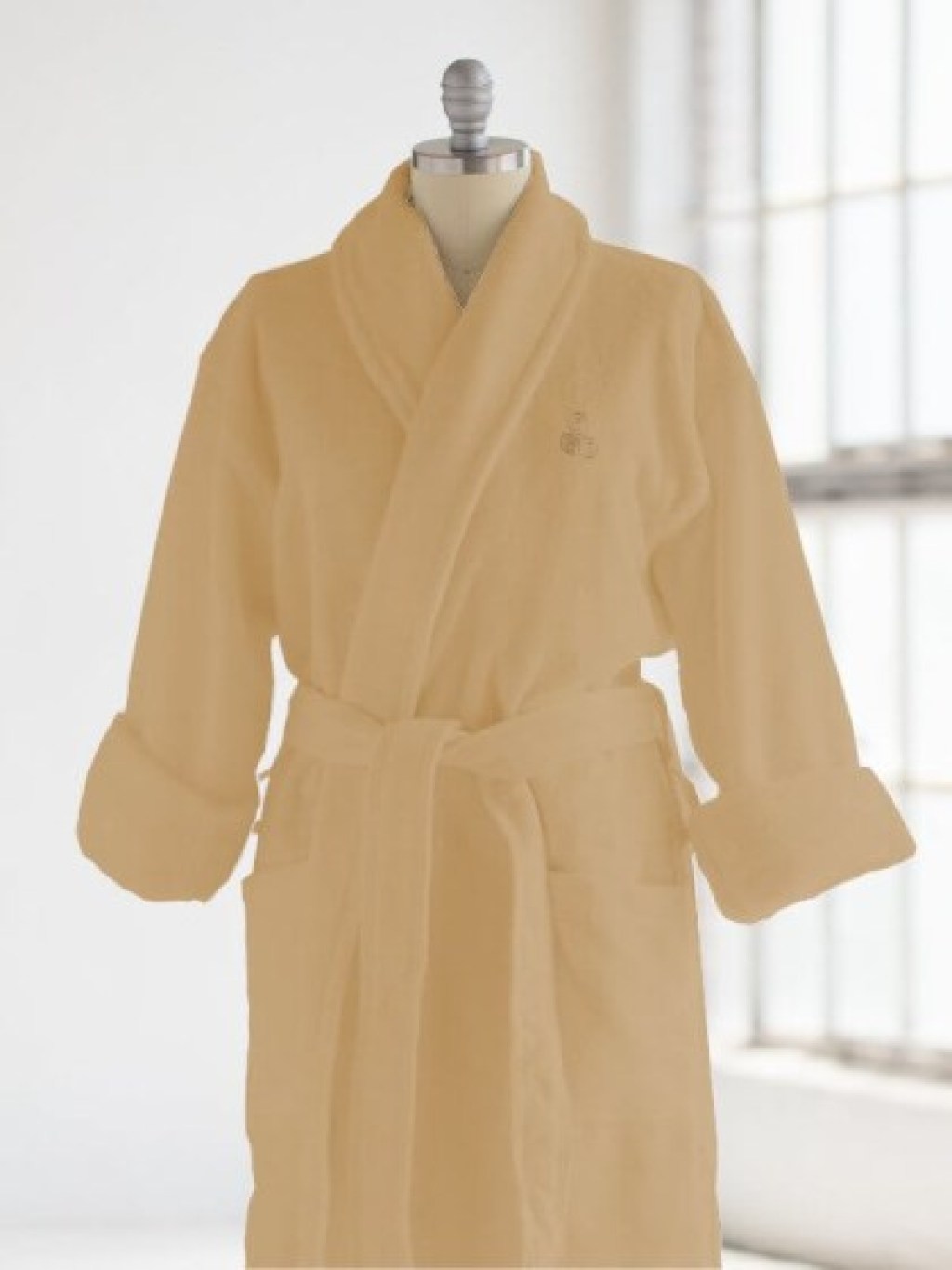 Μπουρνούζι Unisex Μπεζ Άμμου Βαμβακερό 440gsm Γαρύφαλλο | Γαρύφαλλο - Λευκά Είδη